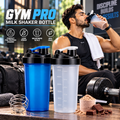 GYM PRO Protein Shaker Bottle 750ml | Milk Shake Mixer Bottle with Flip Lid
